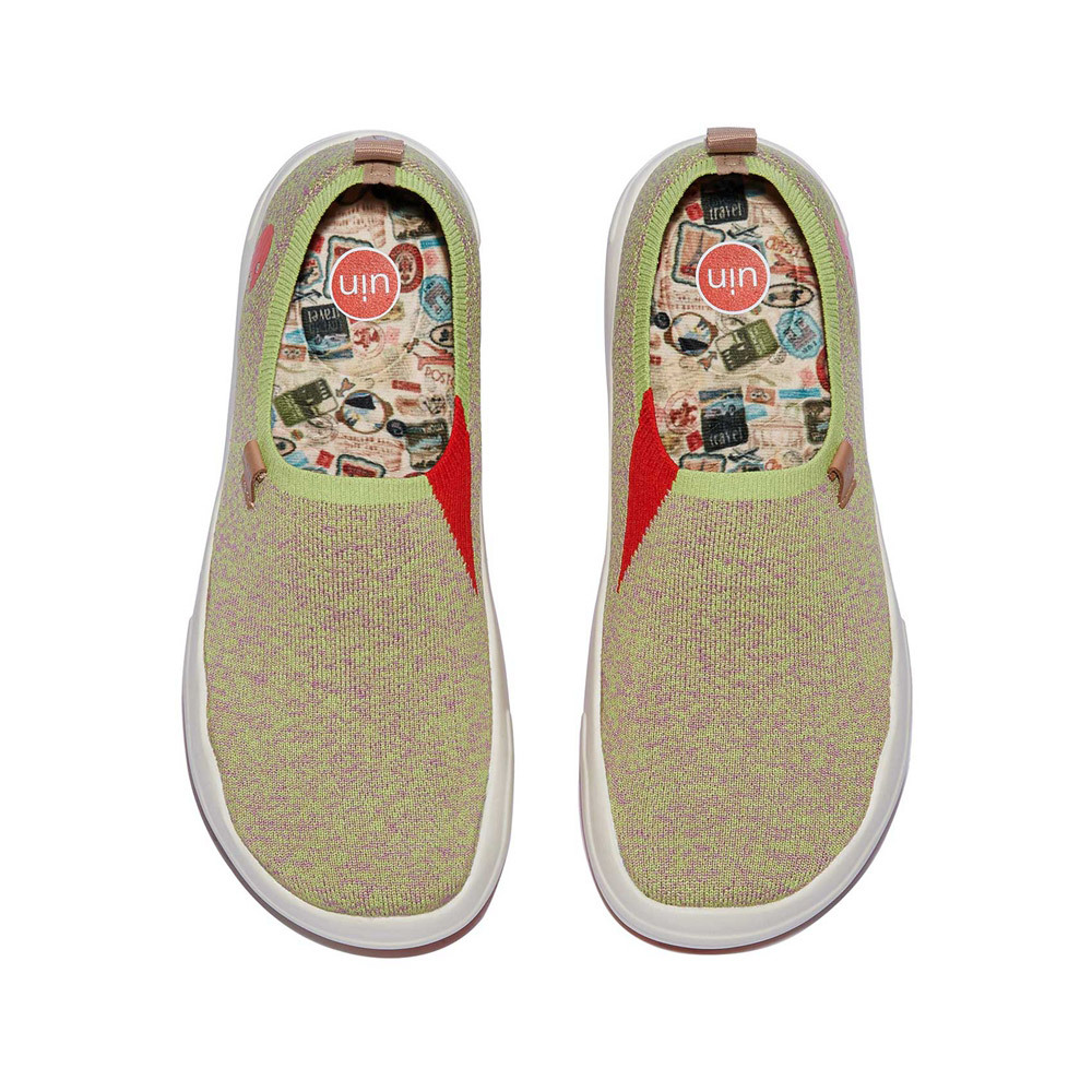 【Uin】西班牙原創設計 | 托萊多8 青苔綠 女鞋 彩繪鞋 休閒鞋 懶人鞋