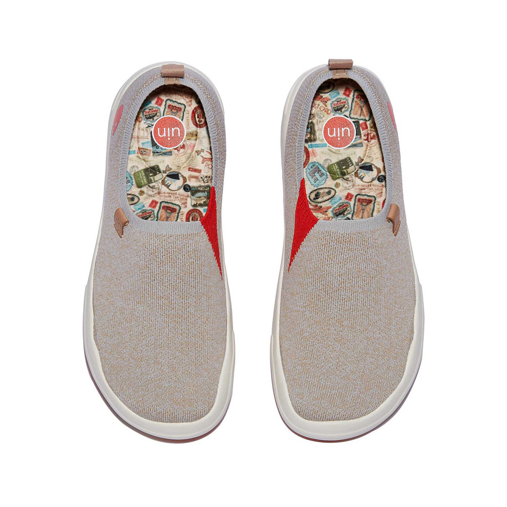 【Uin】西班牙原創設計 | 托萊多8 蔥厥灰 女鞋 彩繪鞋 休閒鞋 懶人鞋