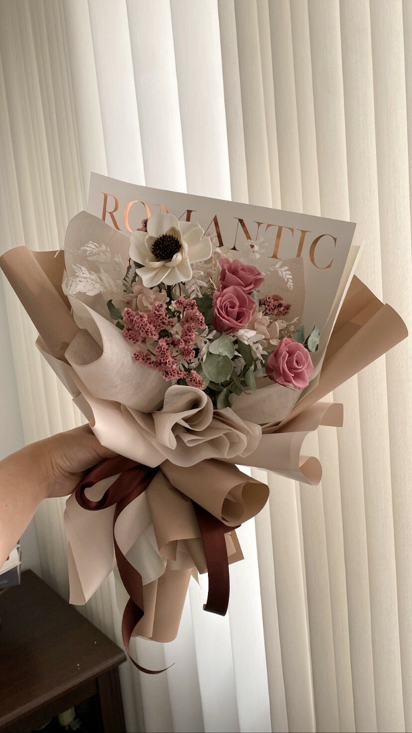 乾燥永生花束-馥郁花間