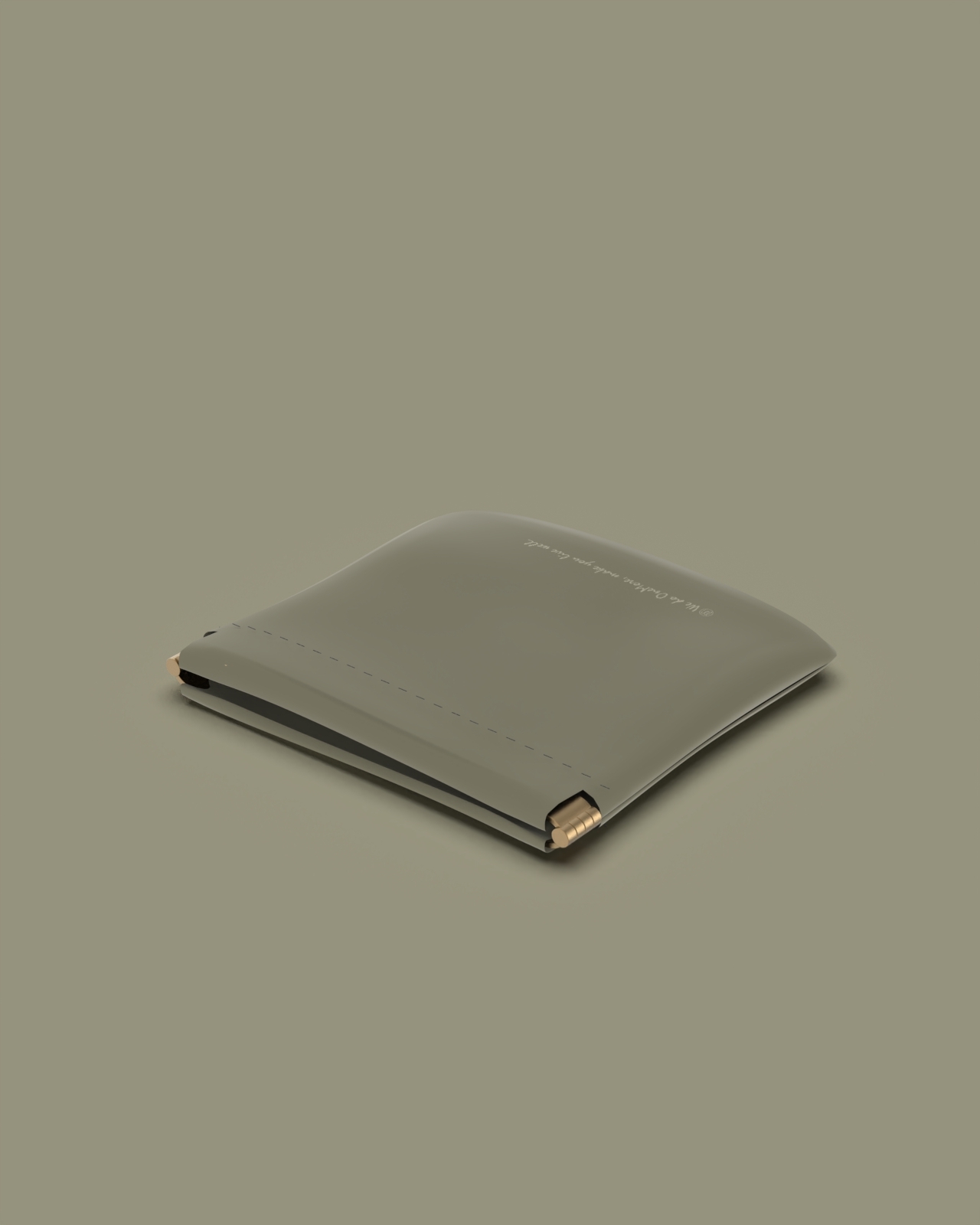 質感皮革收納包 /抹茶色/