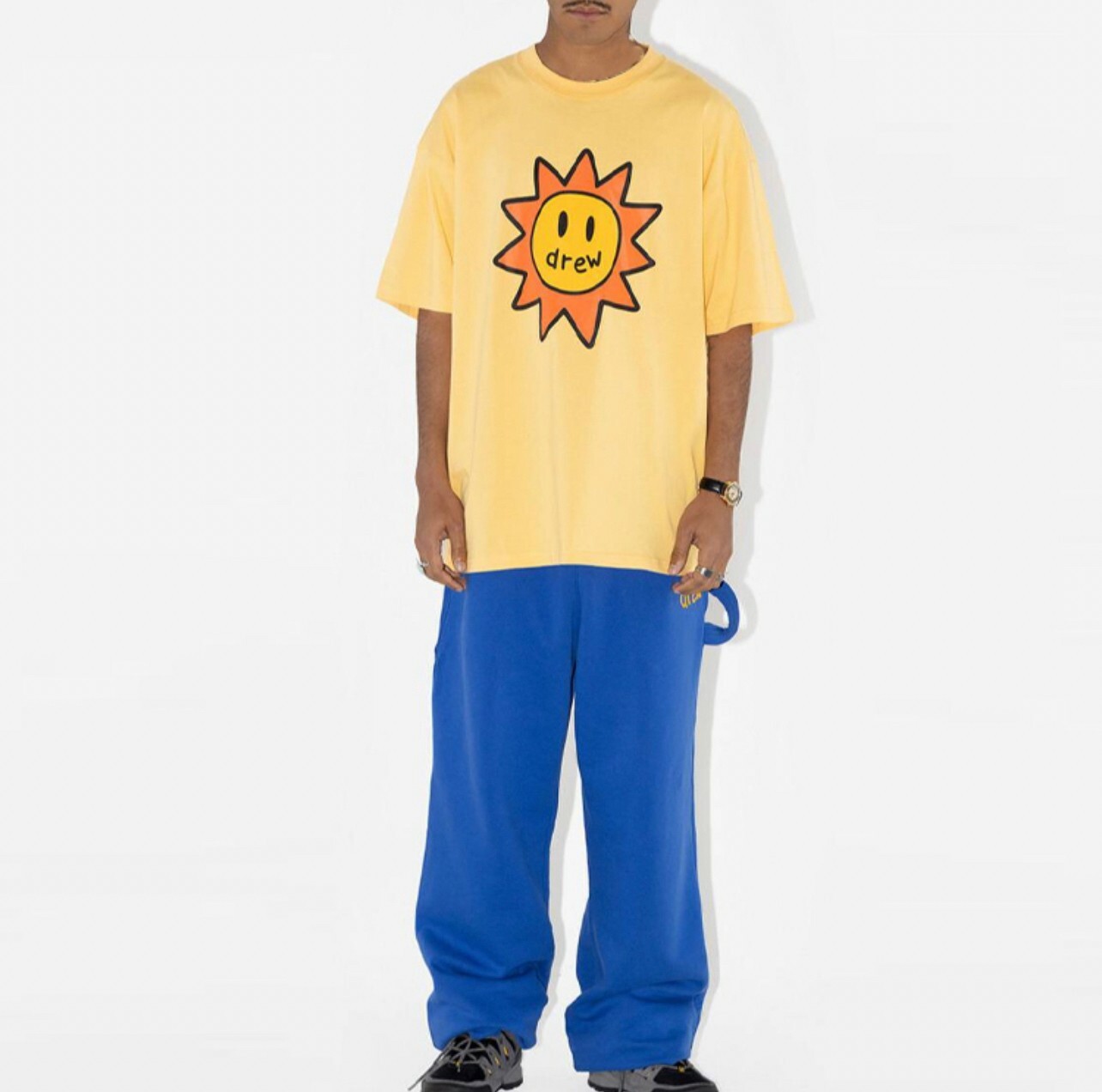 代購 Drew House FW22 Sonny Tee 太陽印花短T 男女同款 黃 MAR-