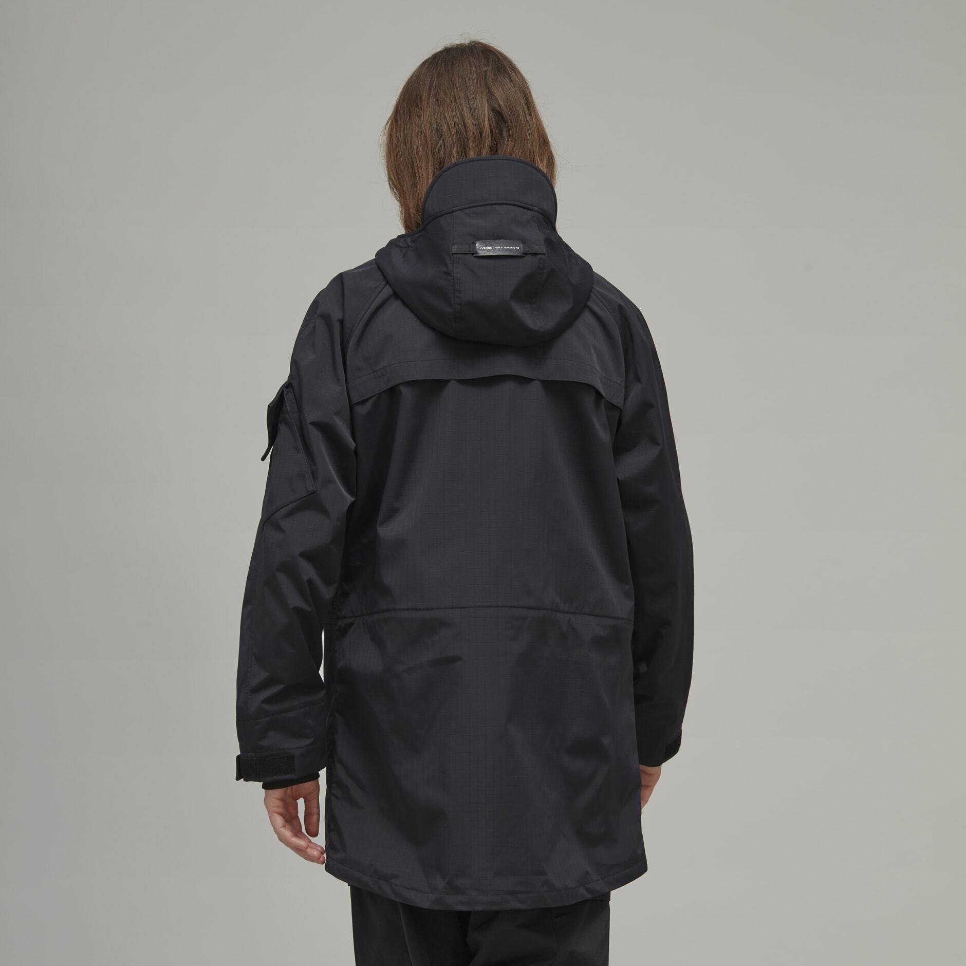 【 Y-3 M CL B RS HD PK 經典連帽大衣 - 黑 】