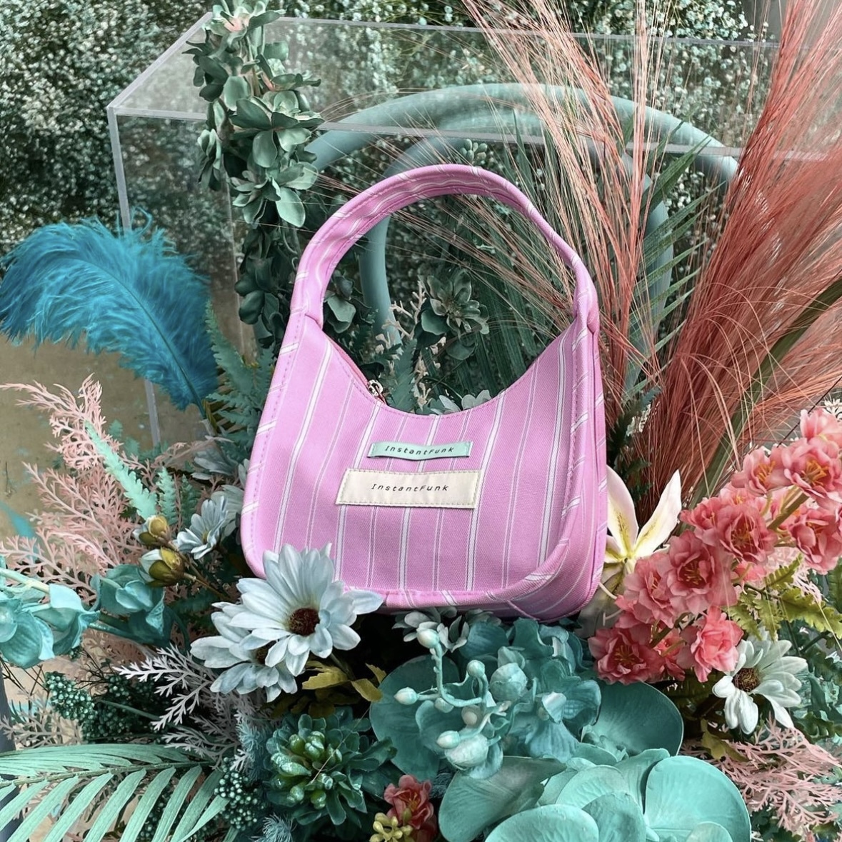 <韓國代購> INSTANTFUNK STRIPE MINI BAG