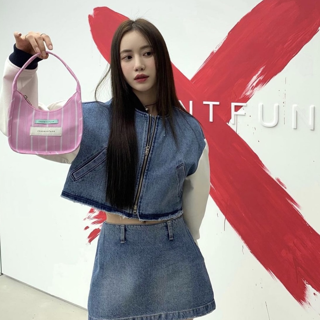<韓國代購> INSTANTFUNK STRIPE MINI BAG