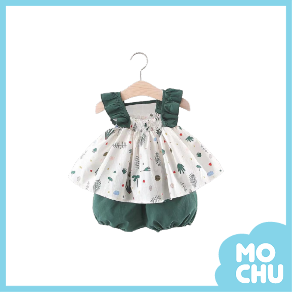 飄飄落葉吊帶套裝(兩色)