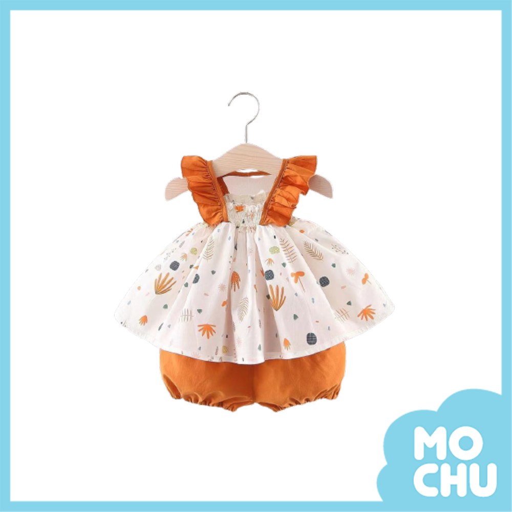 飄飄落葉吊帶套裝(兩色)