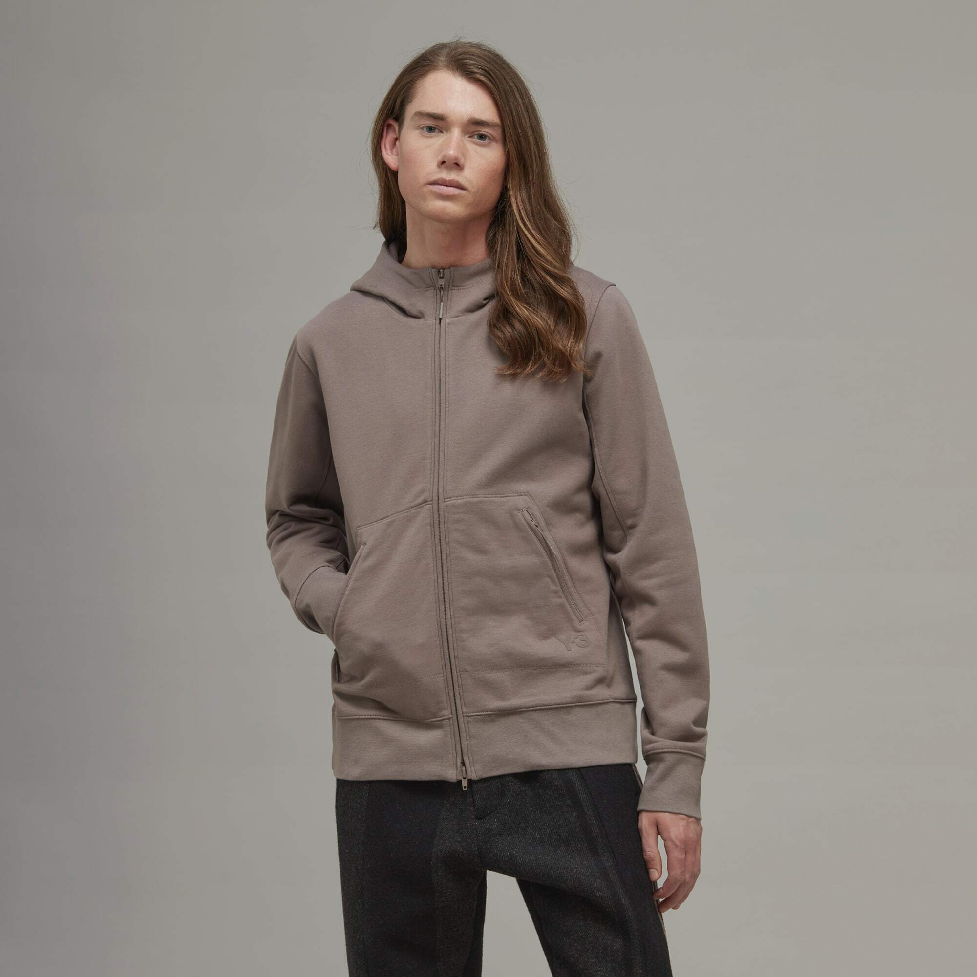 【 Y-3 M CL TRY UT HDY 頂級連帽外套 - 灰紫 】