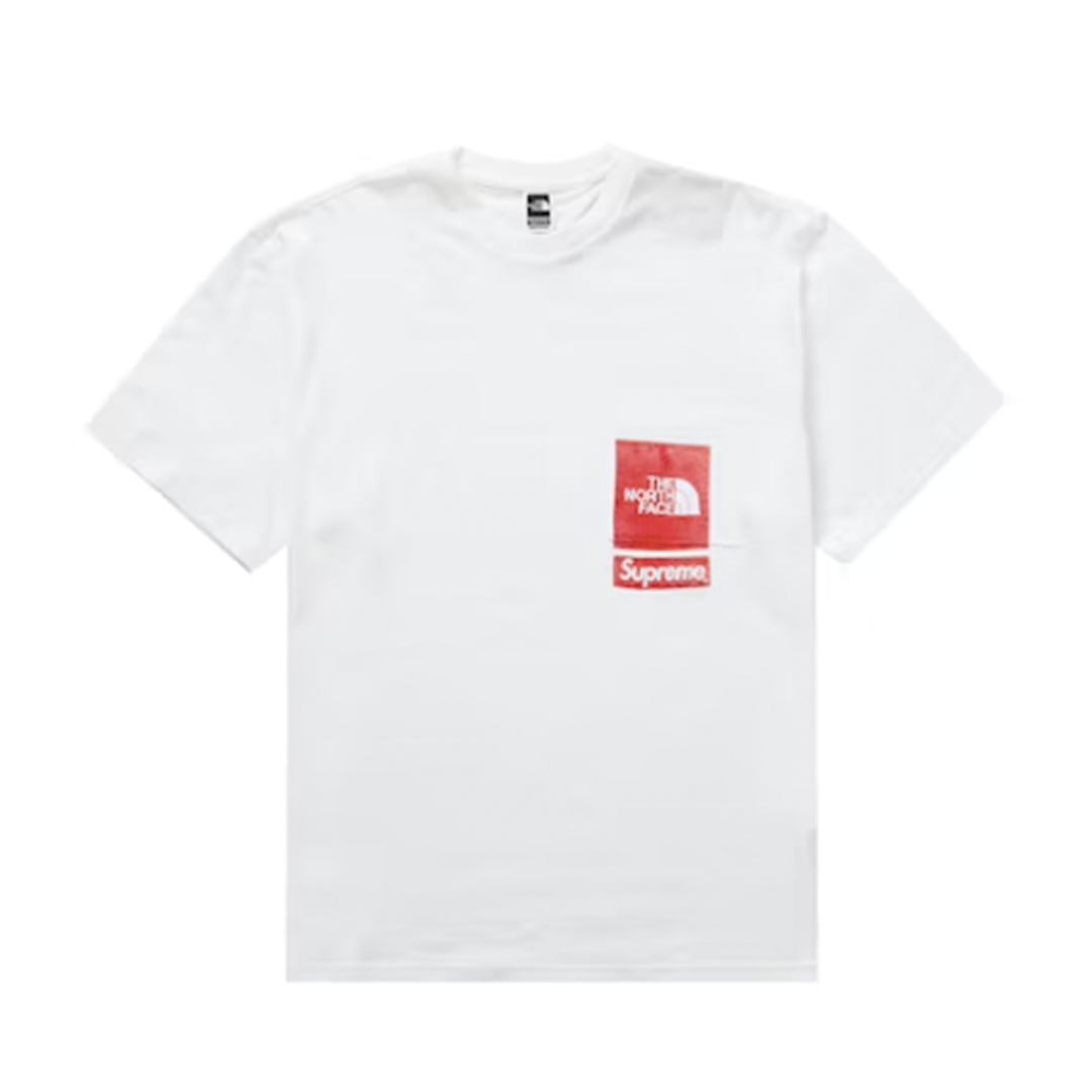 Supreme x The North Face 23SS Printed Pocket Tee 口袋短T 白