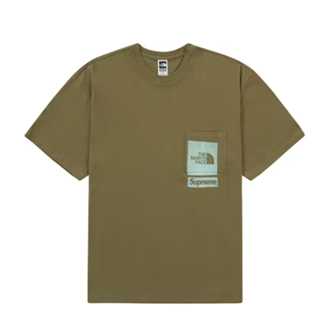 Supreme x The North Face 23SS Printed Pocket Tee 口袋短T 綠