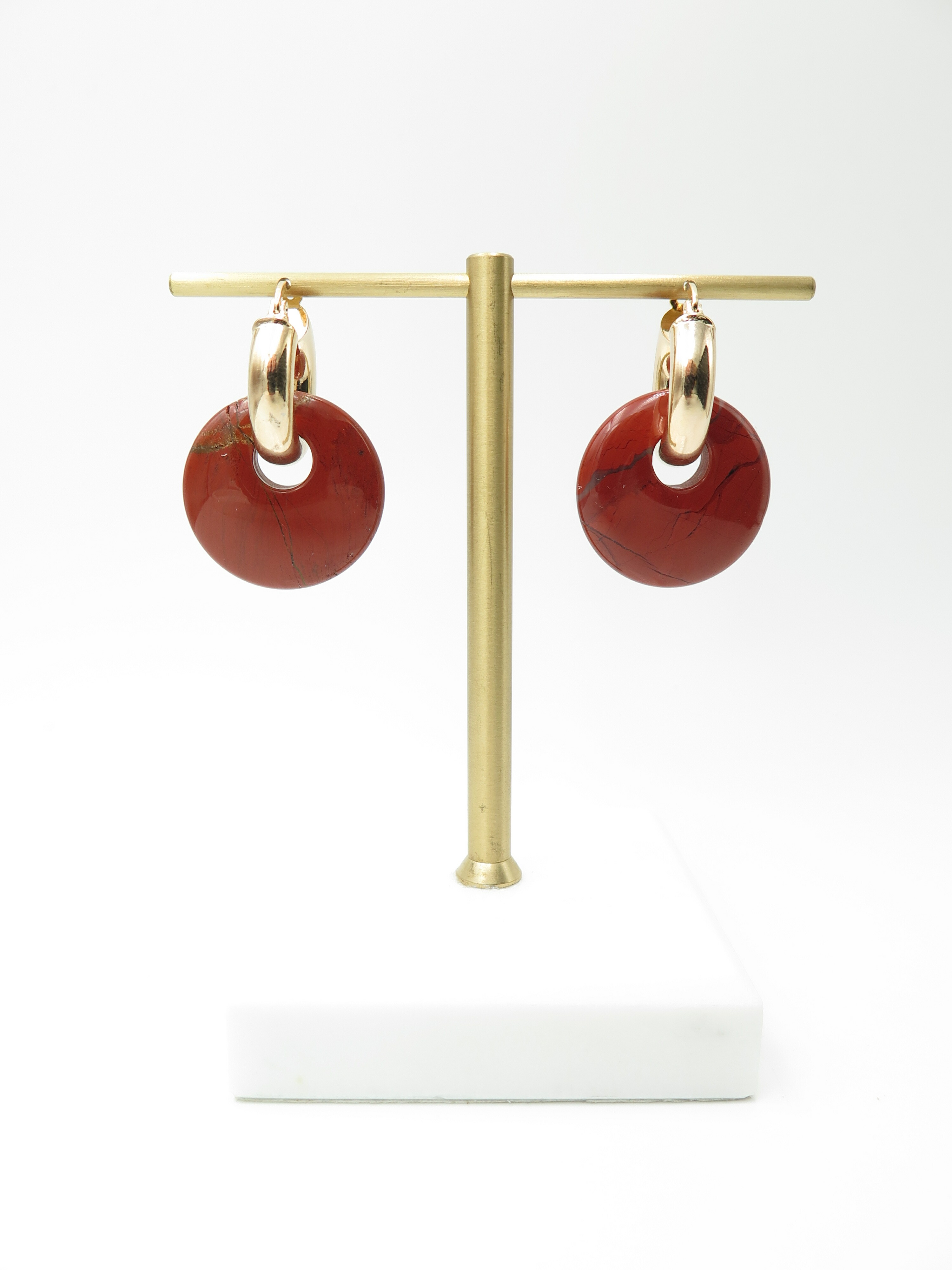 COLE COOL兩用簡約時尚型格紅石耳環