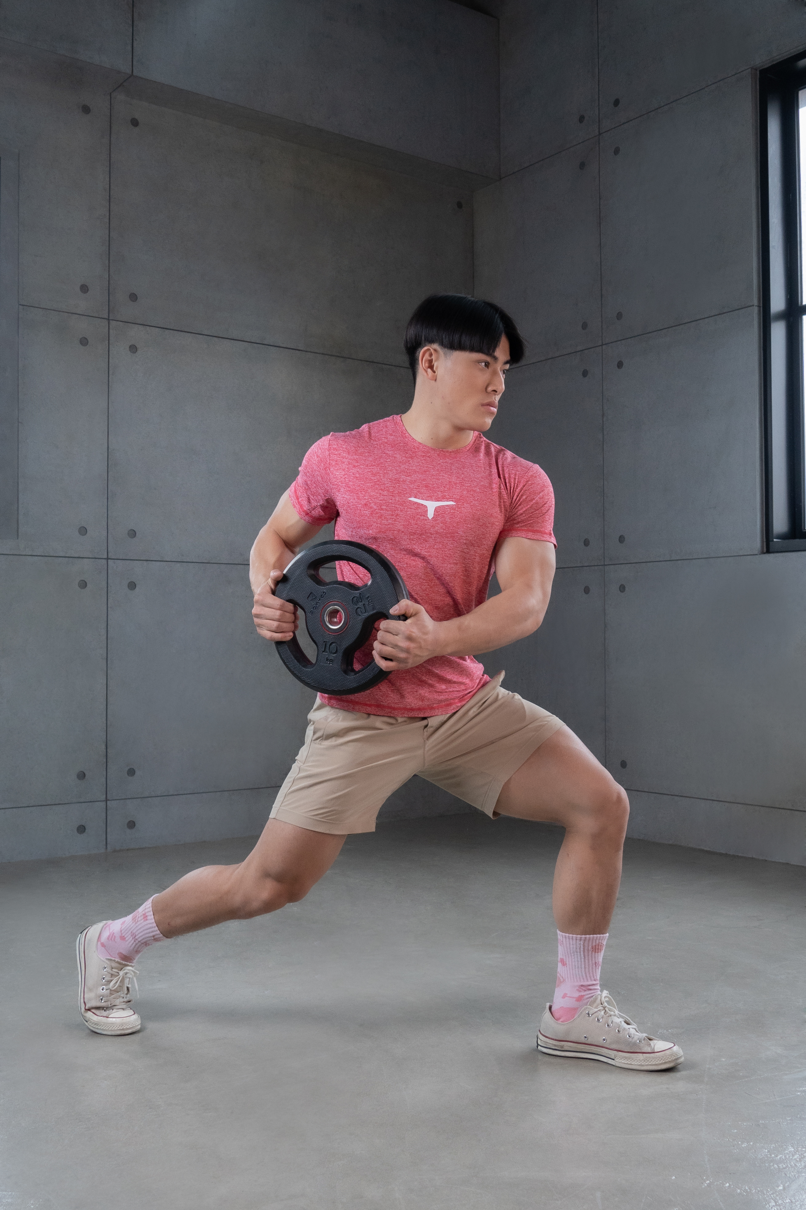 托瑪斯經典麻花男短袖（紅白麻花）