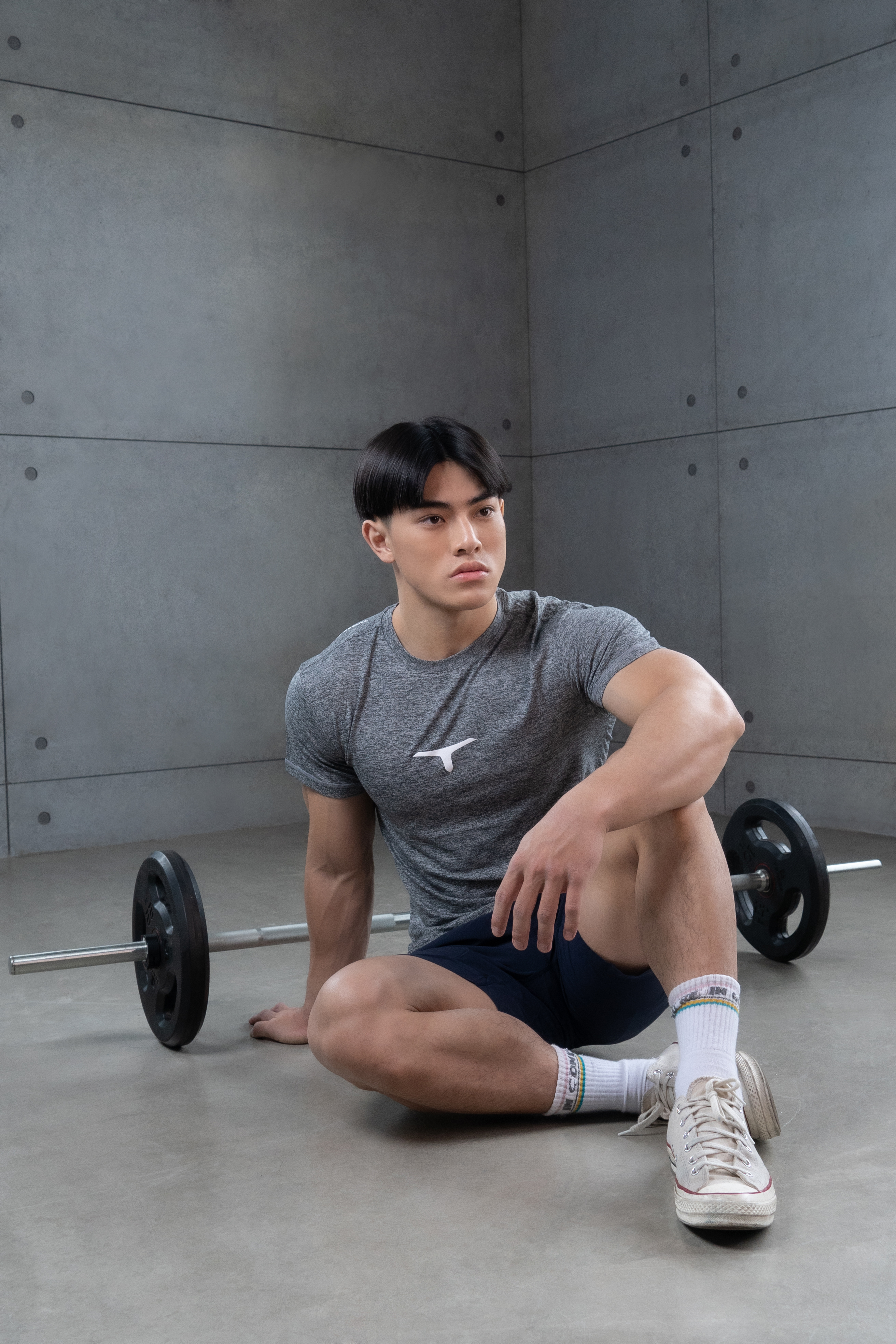 托瑪斯經典麻花男短袖（灰麻花）