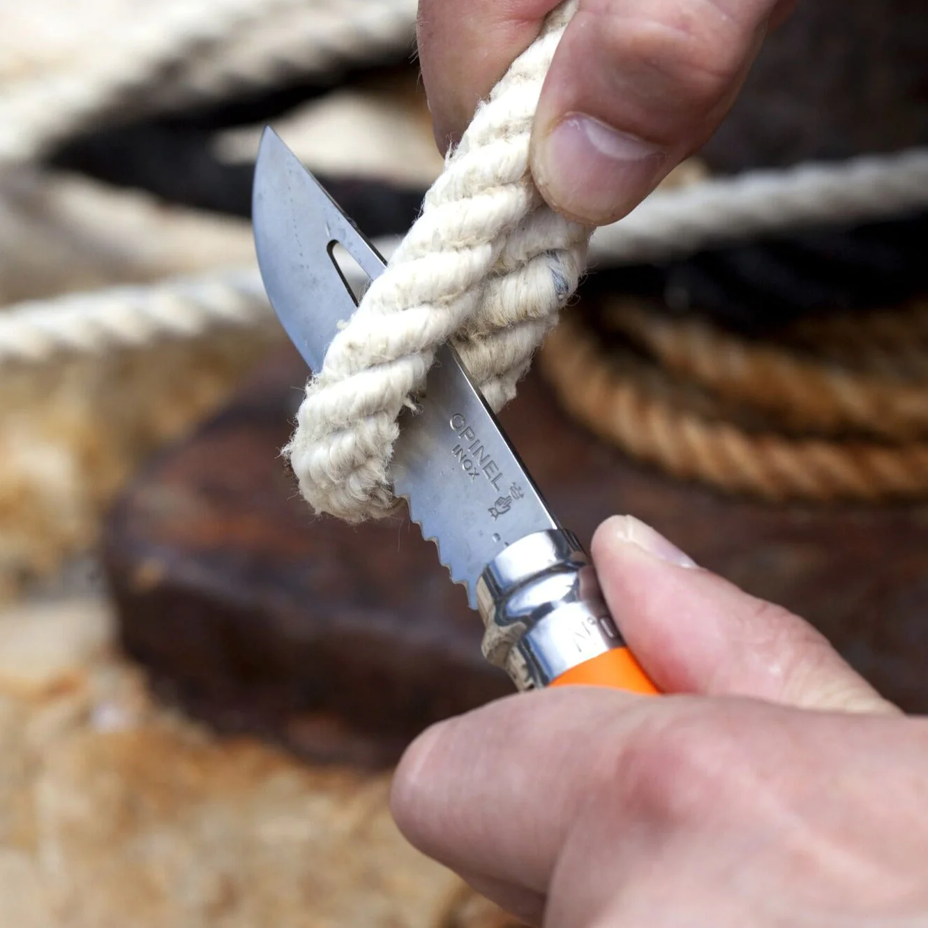 Opinel N08 Outdoor Sports 傳統多功能摺刀