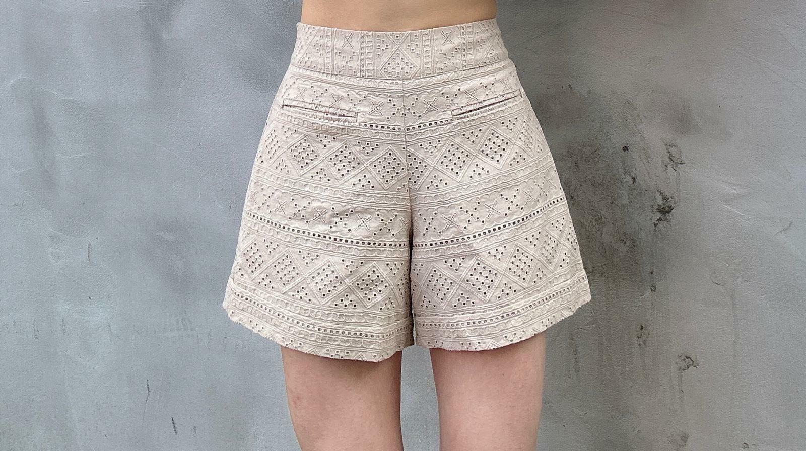 菱格通花短褲 （現貨款式）