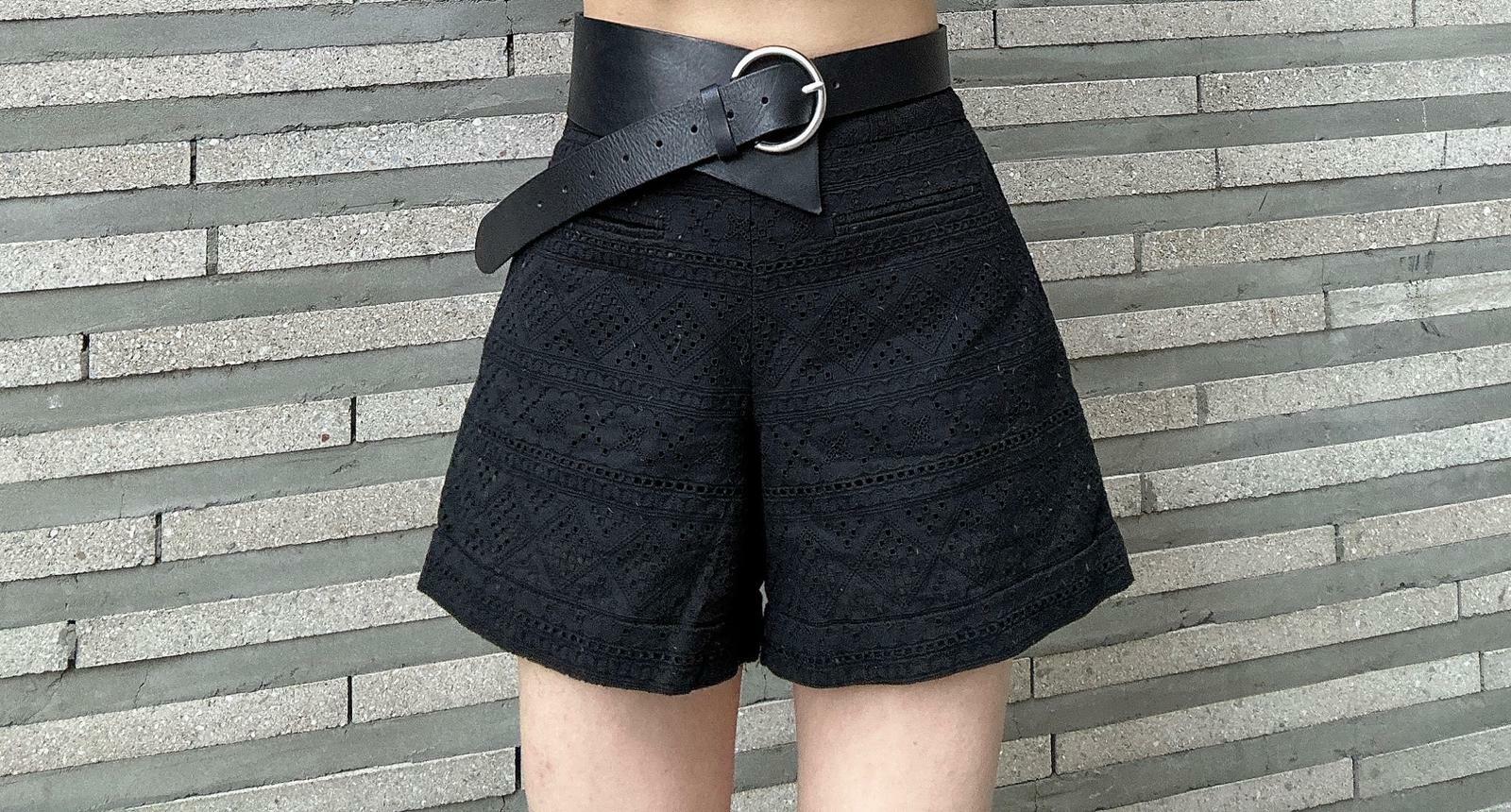 菱格通花短褲 （現貨款式）