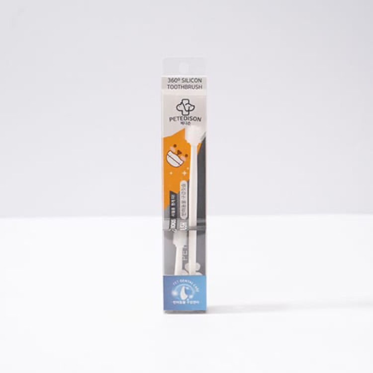 韓國 PETEDISON - 360°犬貓用牙刷 (附一個替換頭)