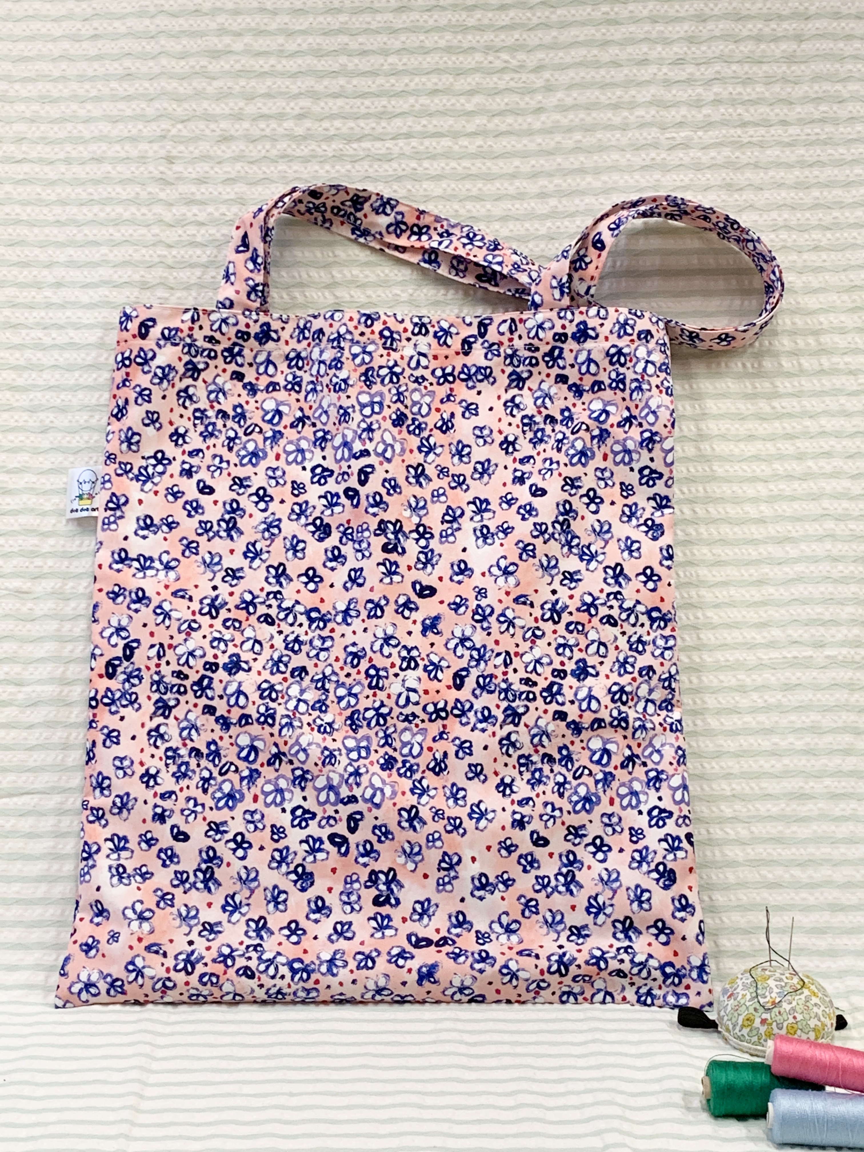 人手製作環保袋 (花布圖案)