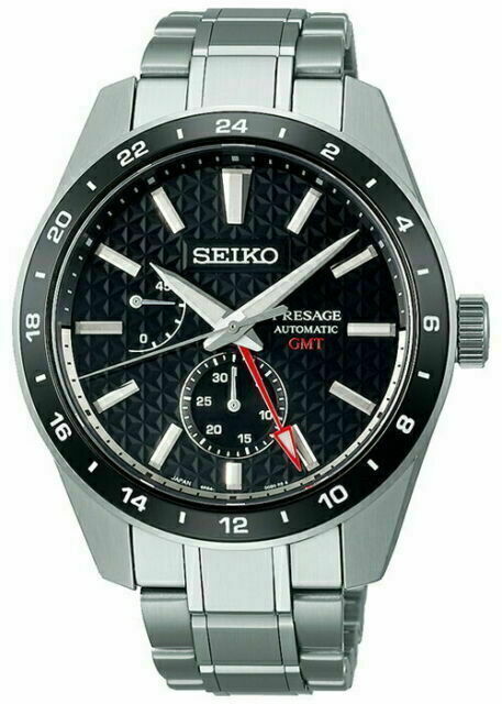 Seiko 精工 Presage Sharped Edged GMT Automatic Mechanical Watch SPB221J1  ( SARF005 )  日本製造