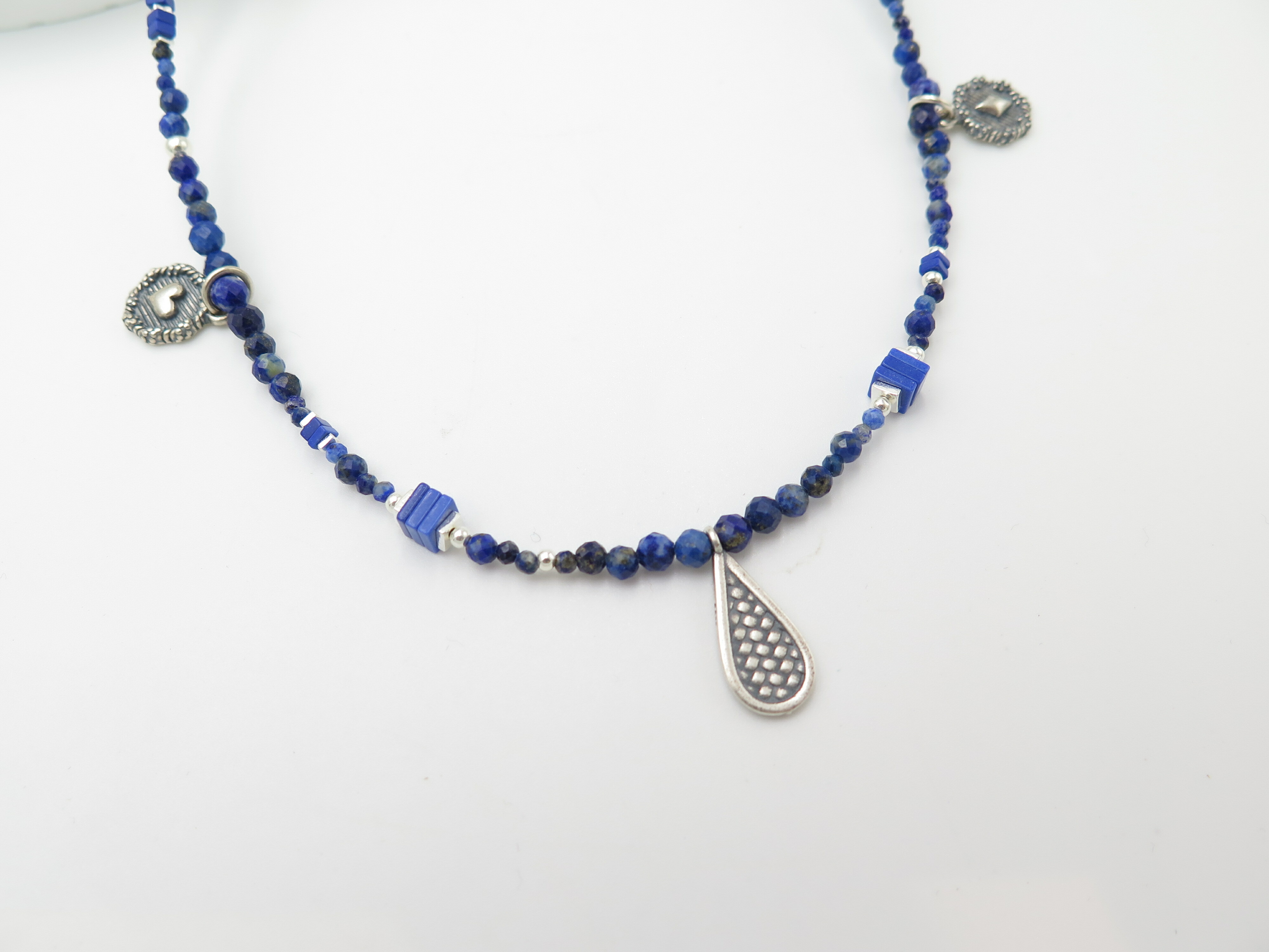 COLE COOL 原創天然青金石純銀頸鏈