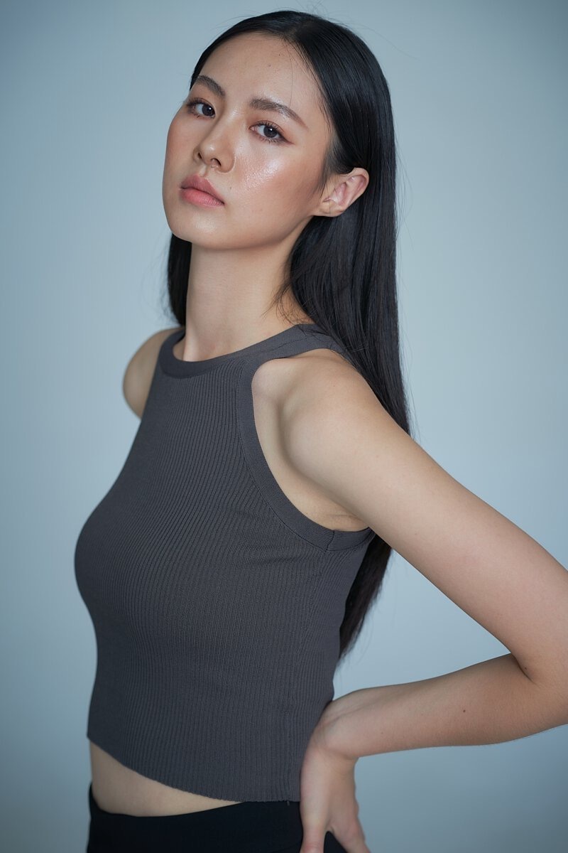 Sleeveless Knit Tank Top