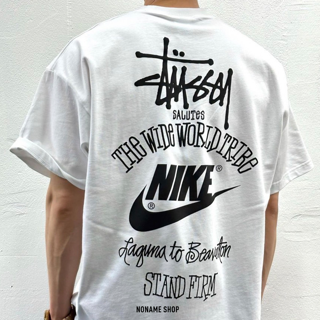 NIKE x STUSSY 世界之旅 聯名 短T 白色 (男款)