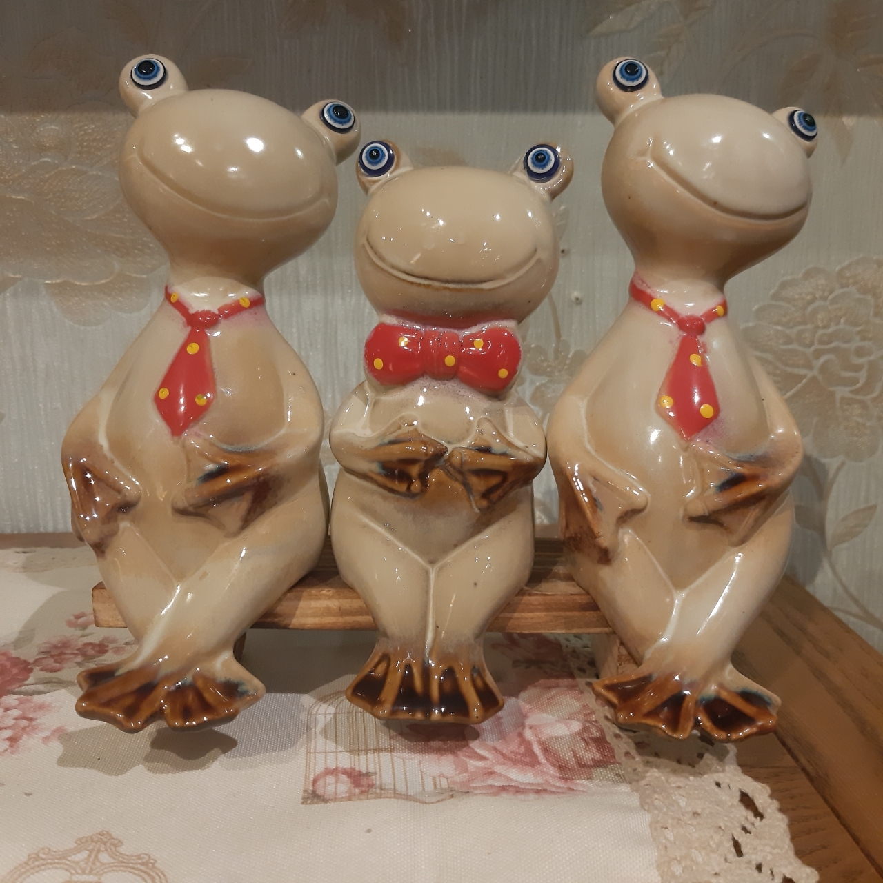 陶藝擺件-長椅動物(2款可選)