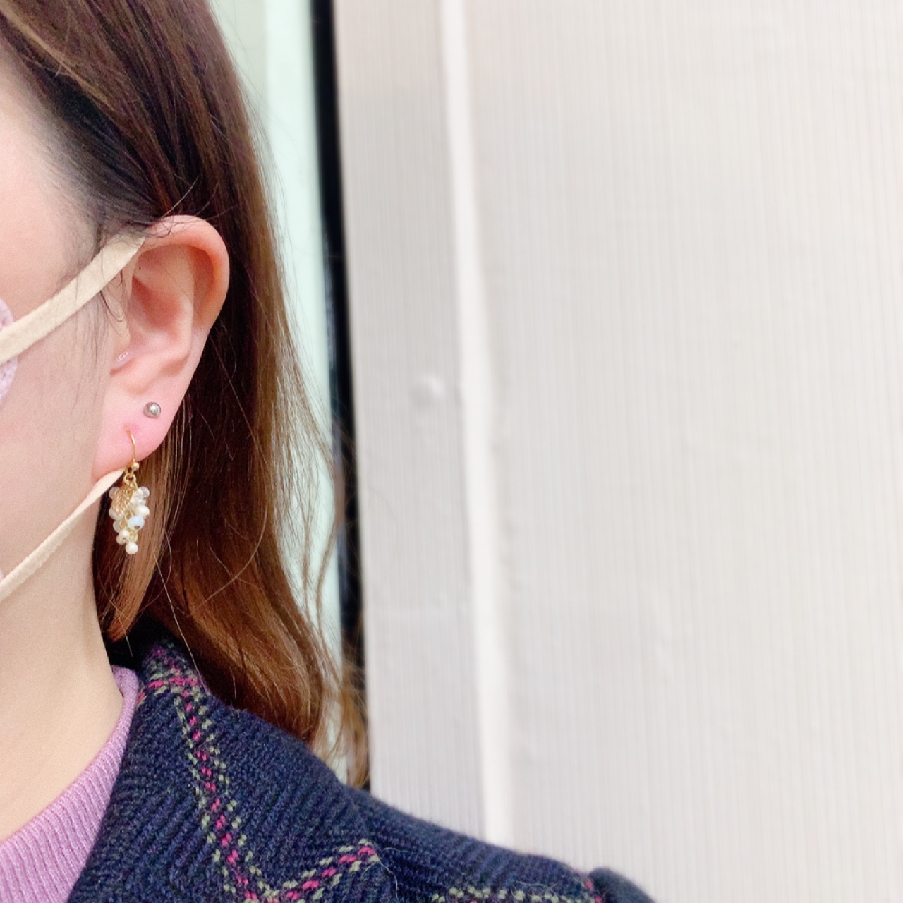 Farbe  透感葡萄耳環