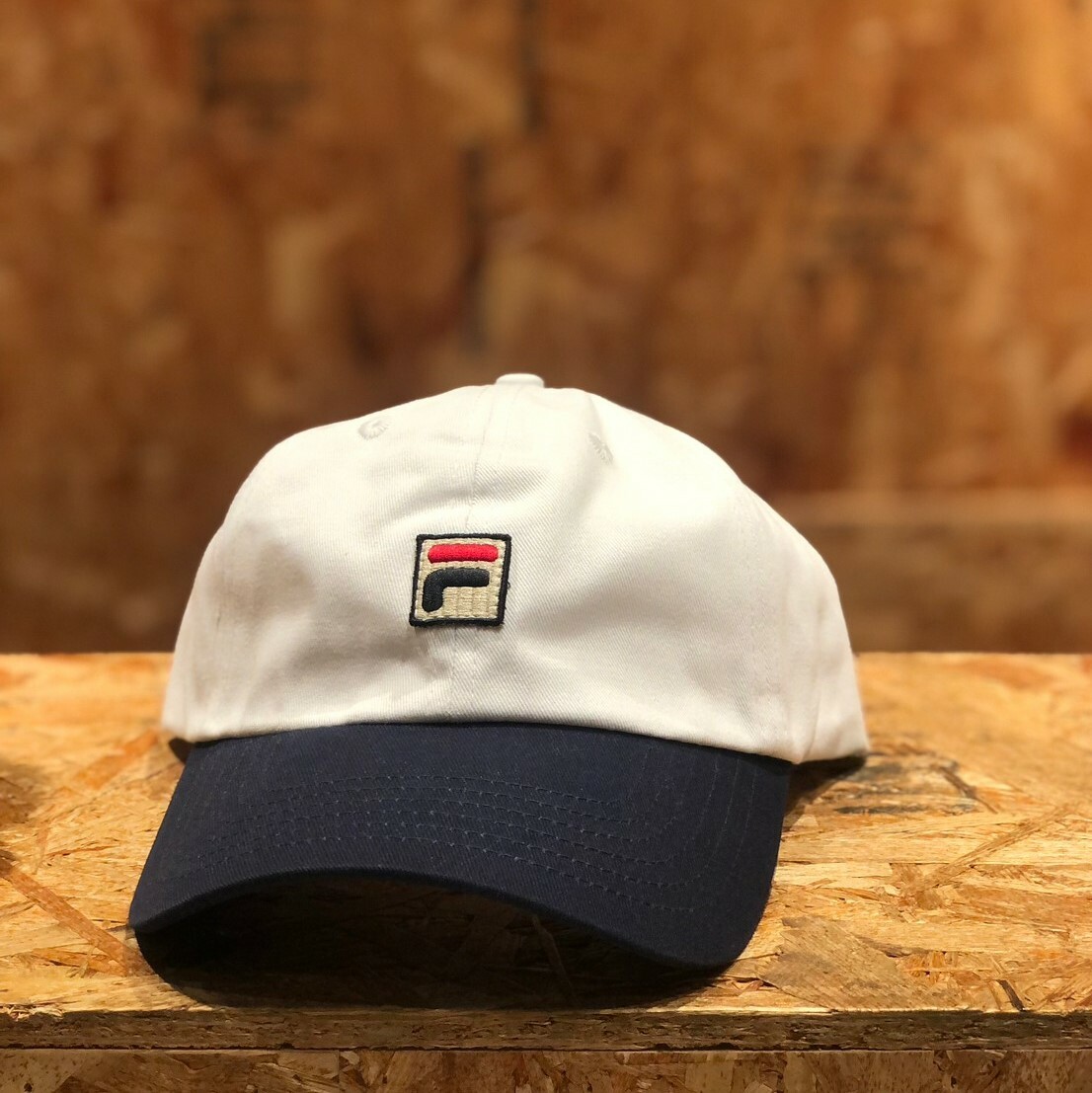 FILA 刺繡拼色棒球老帽 F-HT05472AQ