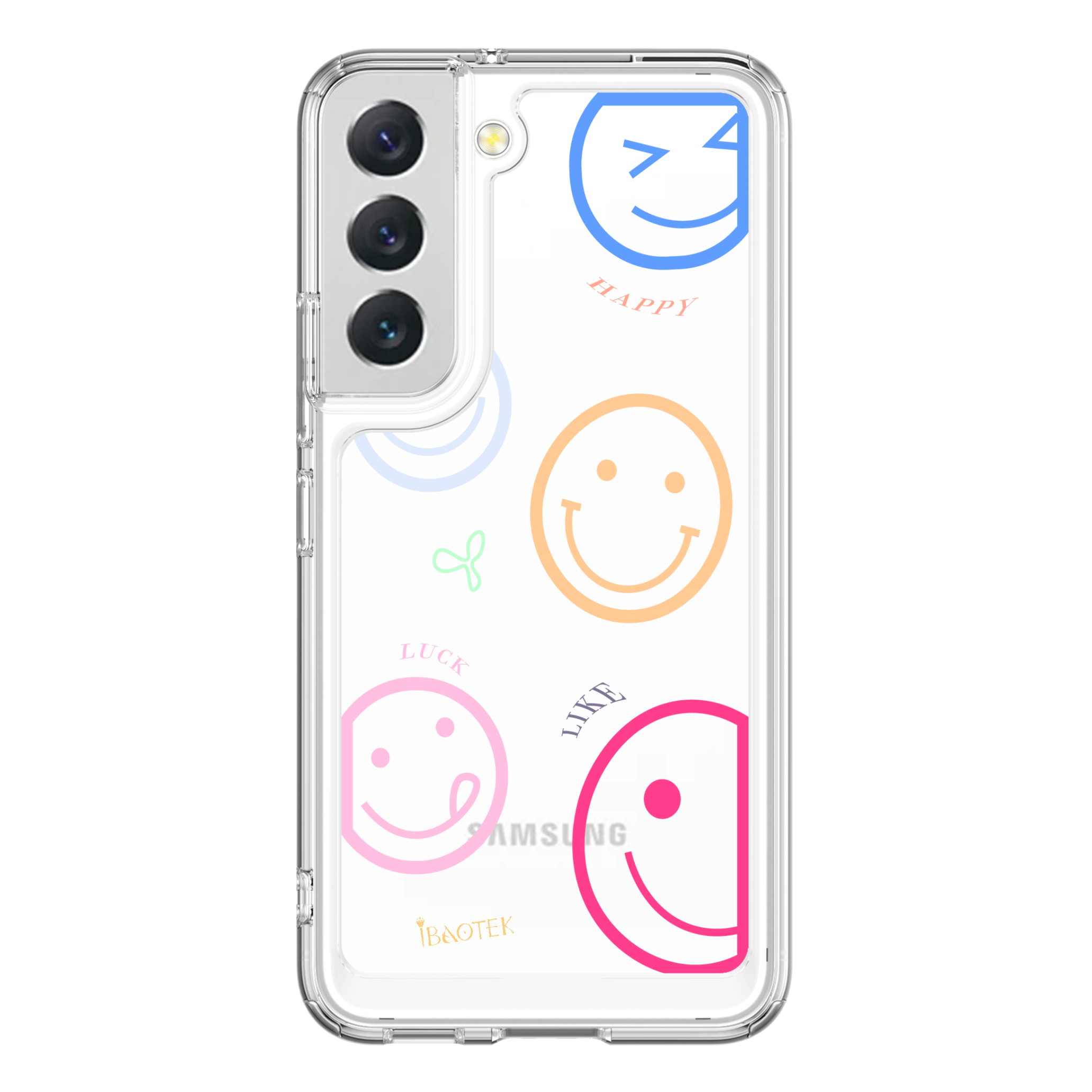 Samsung  S22+ 手機防摔殼繽紛笑臉