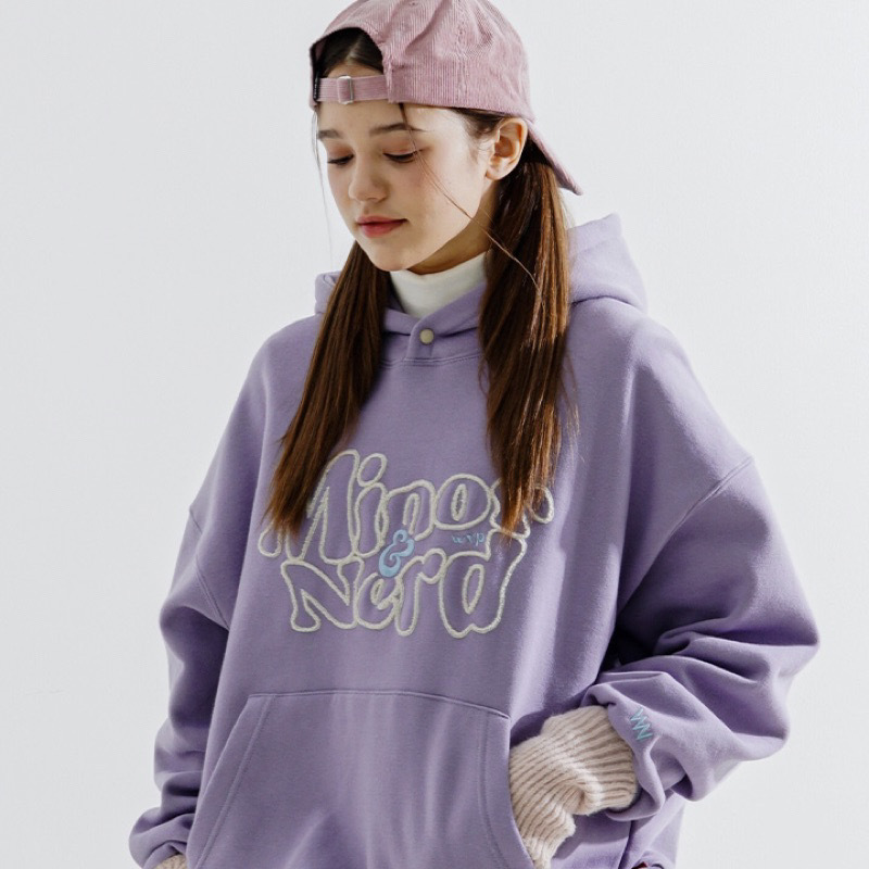 <預購>韓國WV PROJECT電繡Waynerd刷毛帽T