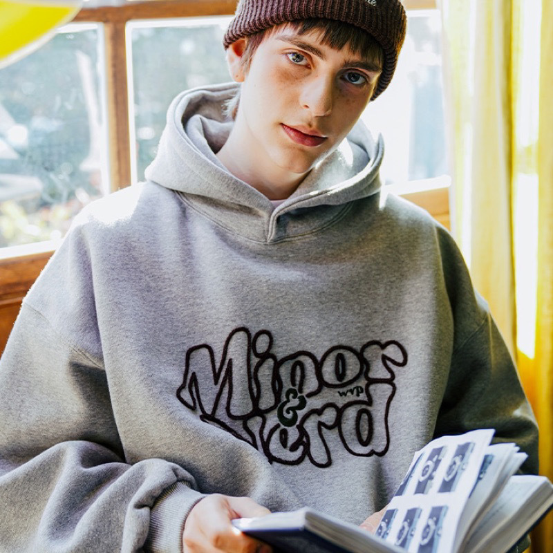 <預購>韓國WV PROJECT電繡Waynerd刷毛帽T