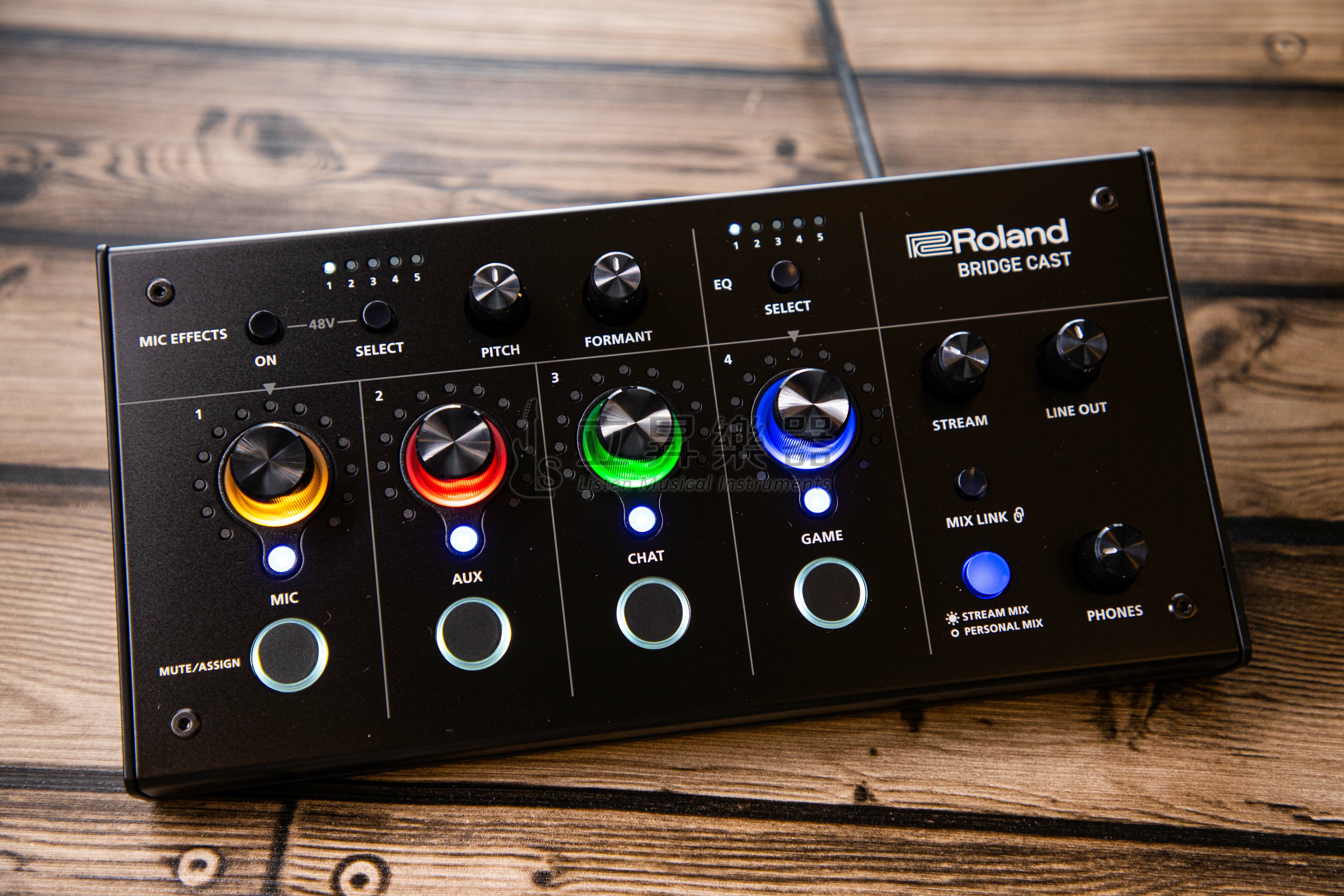 Roland BRIDGE CAST |專業音訊直播介面與混音器Dual Bus Gaming