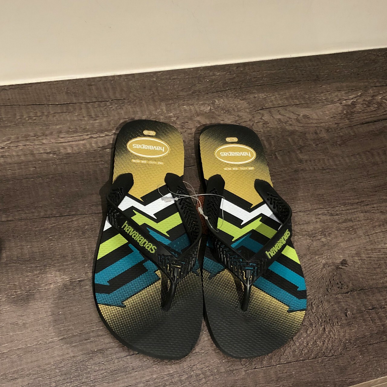 Havaianas 哈瓦仕 男款 夾腳拖 黑/綠 4146929-0090