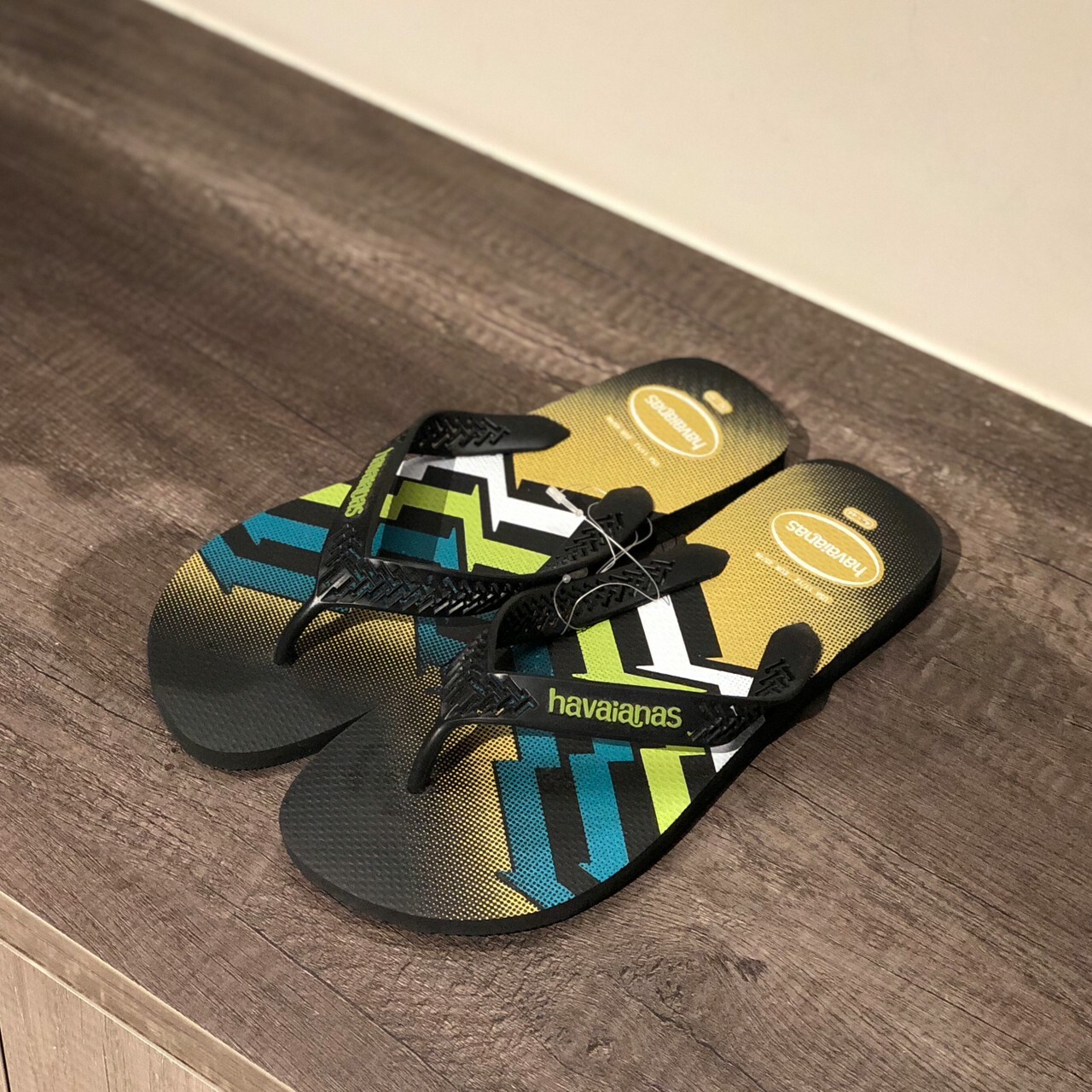 Havaianas 哈瓦仕 男款 夾腳拖 黑/綠 4146929-0090