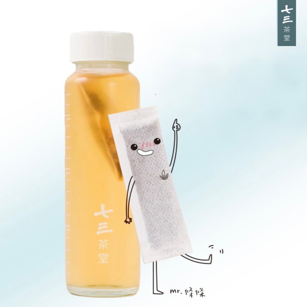 1字型泡法：將茶包設計成『 1 』字形的條狀，便可以輕易放入任何大小的瓶口瓶器，包含常見的寶特瓶礦泉水。如此一來，只要有『 1 』字形的條條茶包、有水，隨時隨地都可以進行冷泡，不再受到場合、器具的限制。