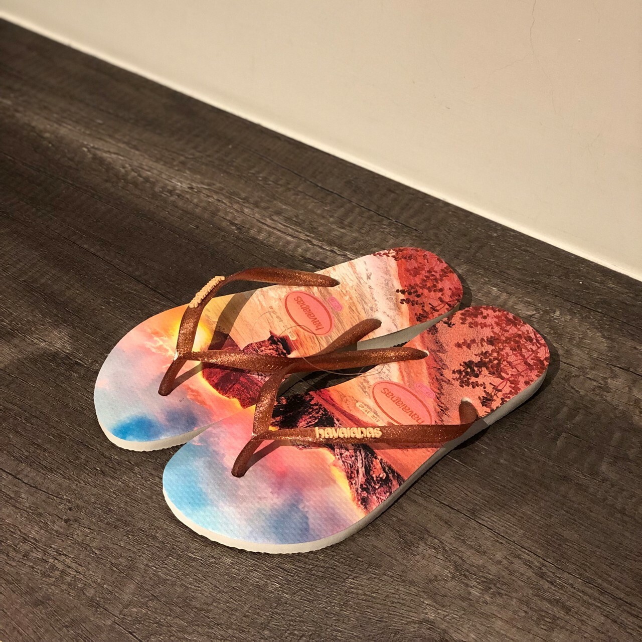 Havaianas 哈瓦仕 拖鞋 夾腳拖 海灘 沙灘 夕陽 女鞋 4132614-9897W