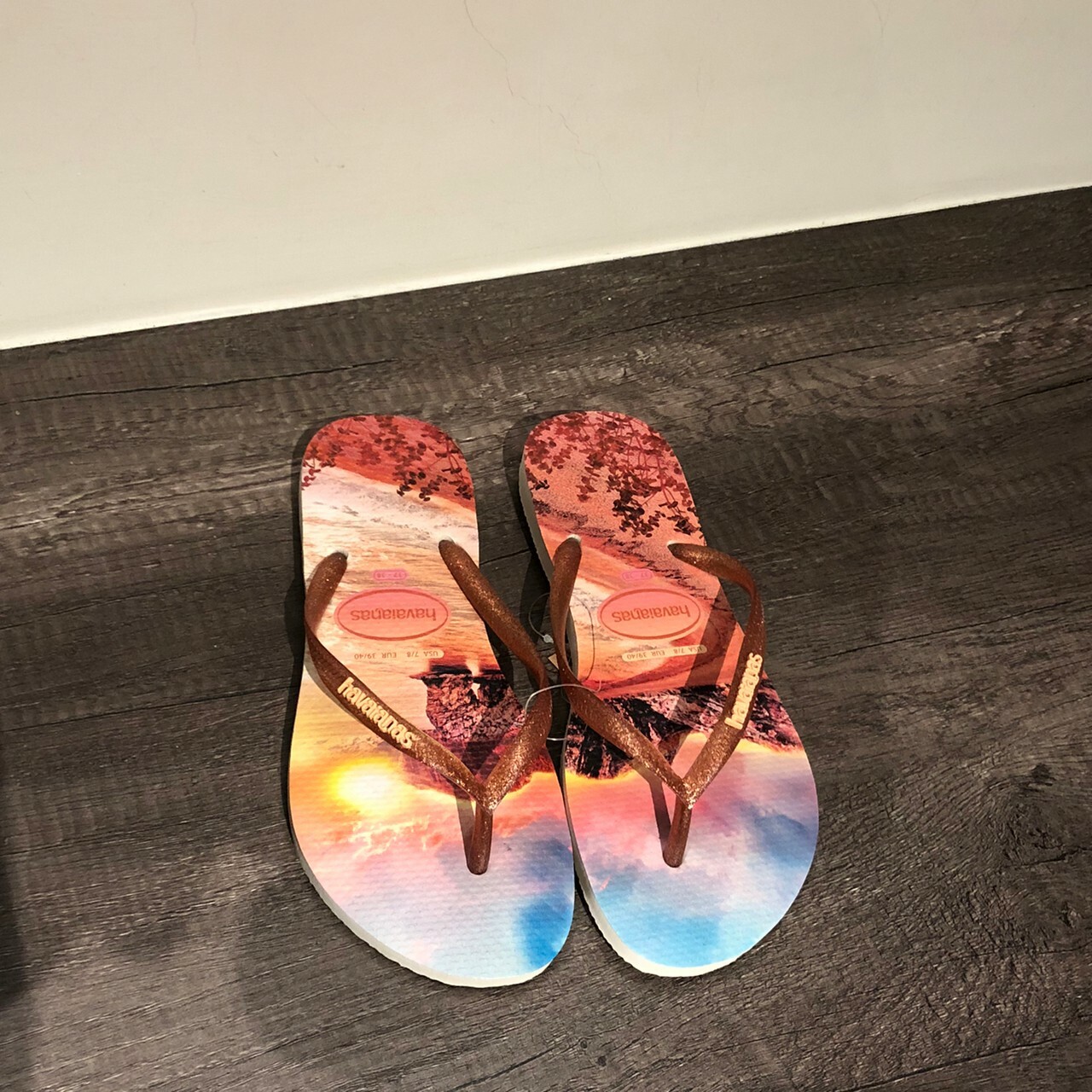 Havaianas 哈瓦仕 拖鞋 夾腳拖 海灘 沙灘 夕陽 女鞋 4132614-9897W