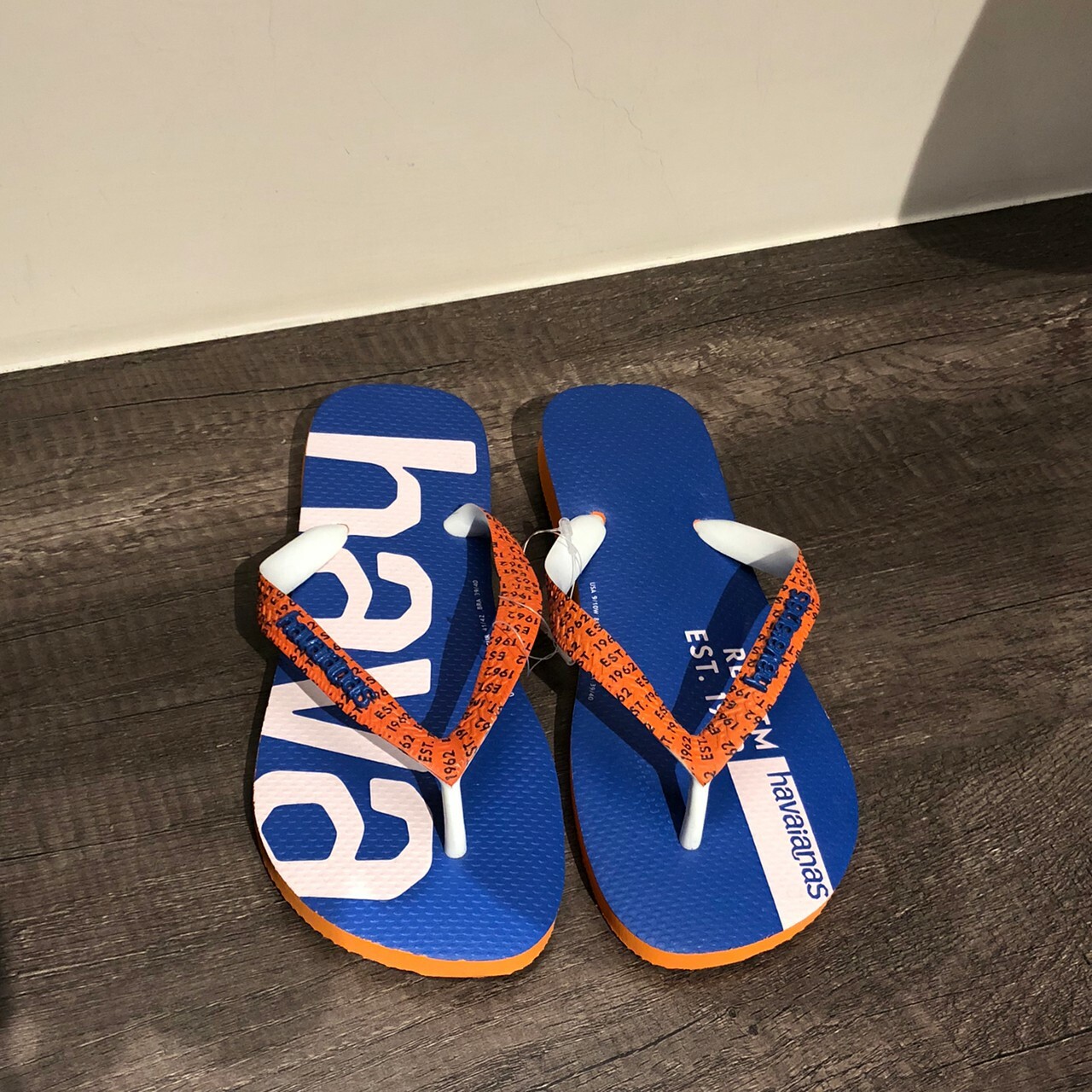 Havaianas哈瓦仕 拖鞋 夾腳拖 大LOGO 60週年紀念款 男鞋 女鞋 4147063-5735U