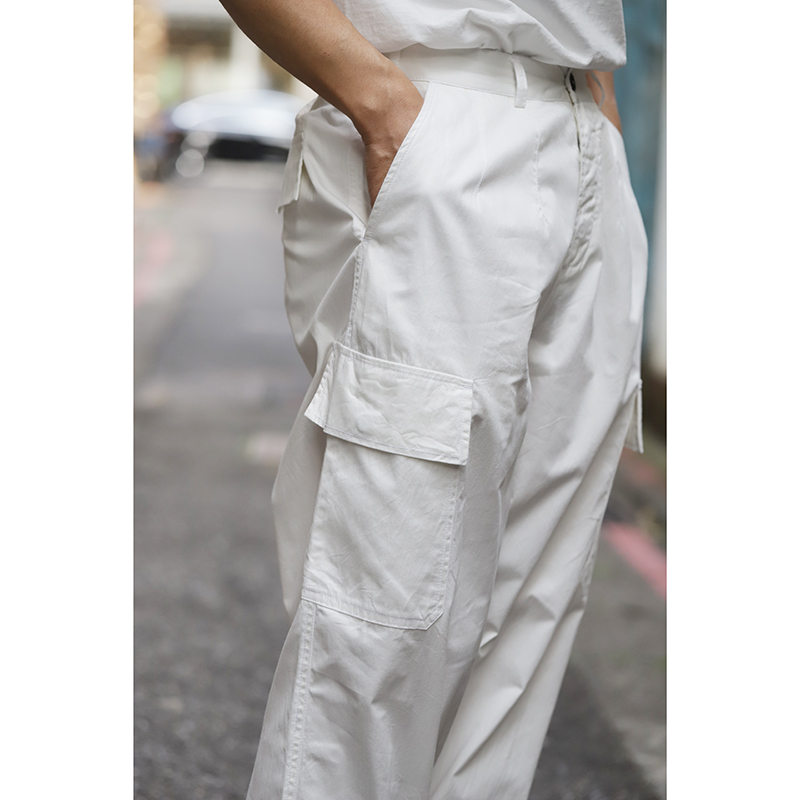 [NOTHING WRITTEN] Bas loose trousers (Cream) ☆送料込☆ Air Cream Linen Trousers | Studio Clay – Studio Clay kids