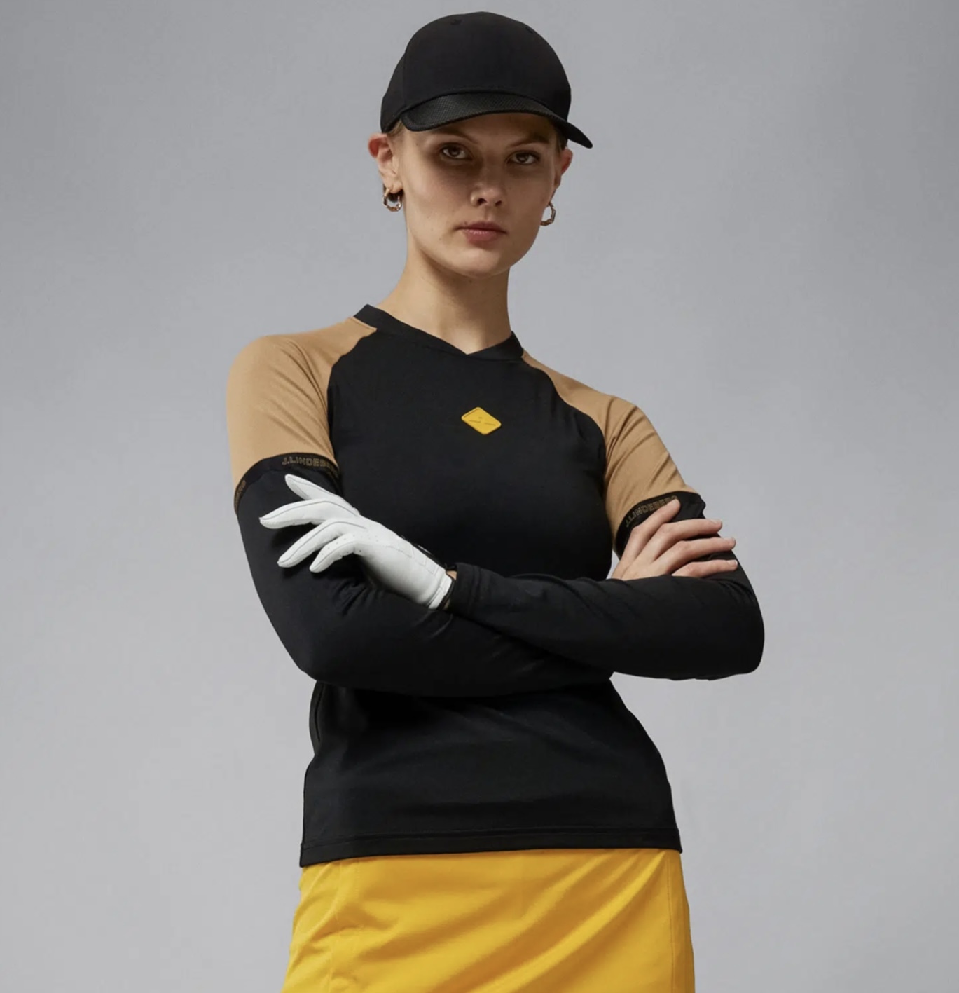 女【現貨】JL正品7折起/JLindeberg Womens Sianna Long Sleeve Top Black /熱銷款 Tour版棒球T卹/#30306JL