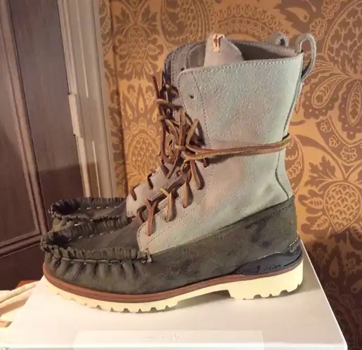 ON SALE : VISVIM CUMBERLAND MOC TOE BOOT-FOLK - OLIVE SIZE 9 PRE ORDER ITEM (預訂中)