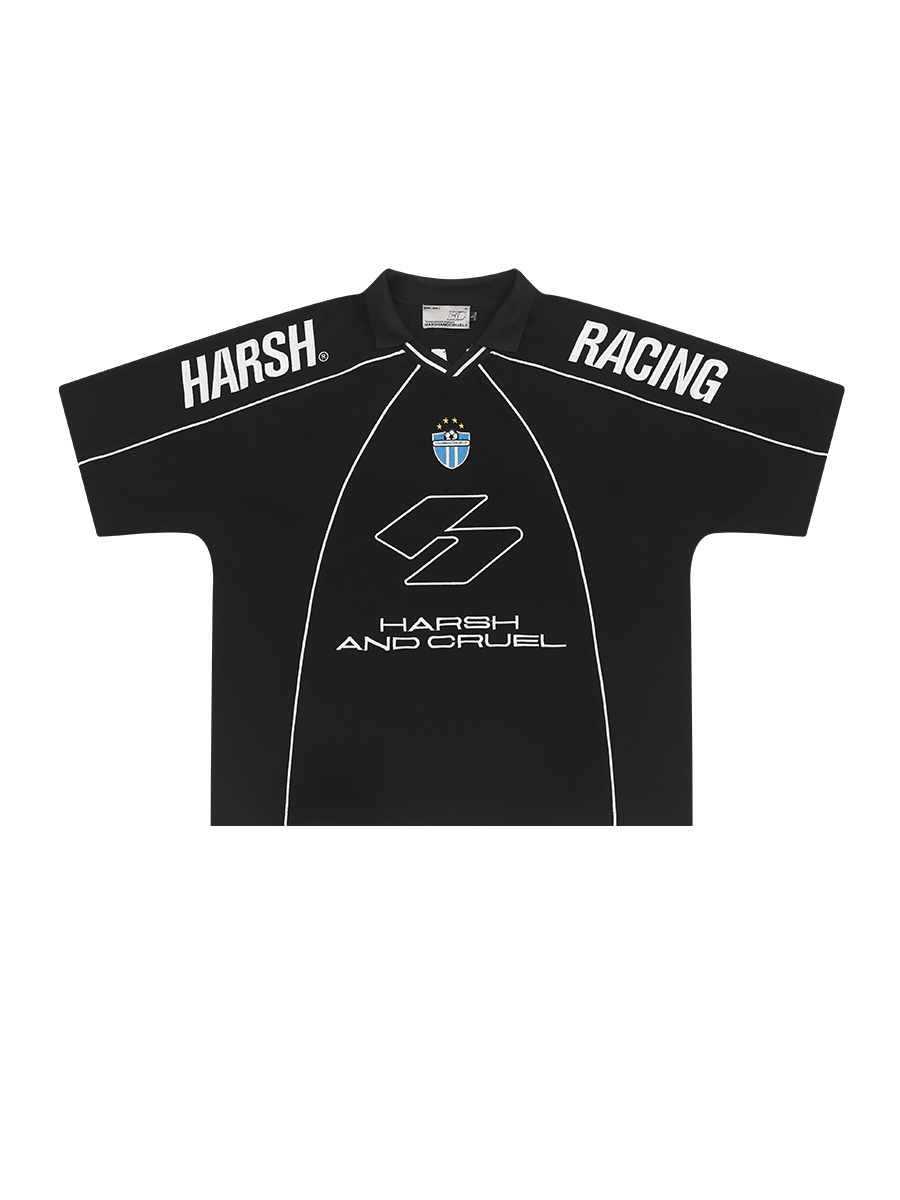 Harsh and Cruel 23SS 足球刺繡短袖Polo衫 HM231020079