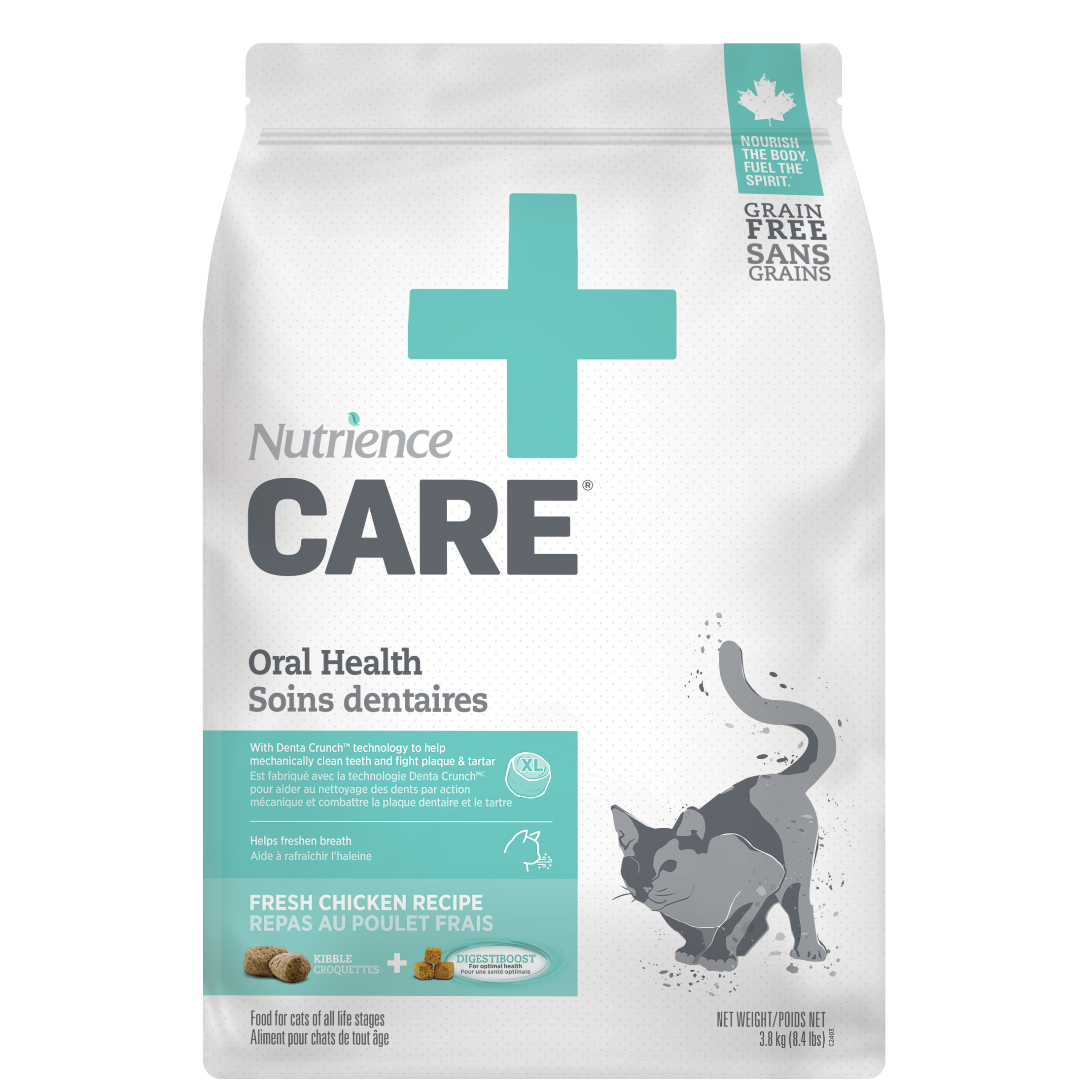 Nutrience – Care 無穀物 口腔健康 全齡貓糧 Oral Health 1.5kg [糧比較大粒]