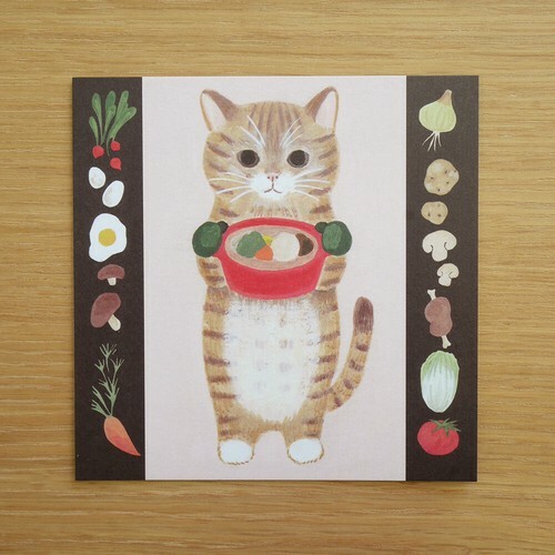 曼赤肯貓 插畫便條紙｜日本 4legs