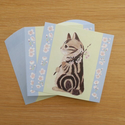 美國短毛貓 插畫便條紙｜日本 4legs