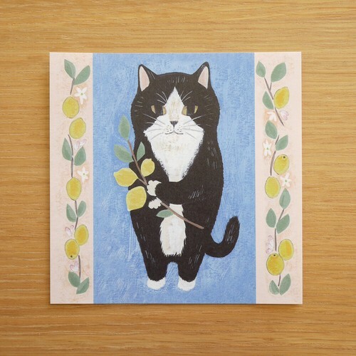 燕尾服貓 插畫便條紙｜日本 4legs