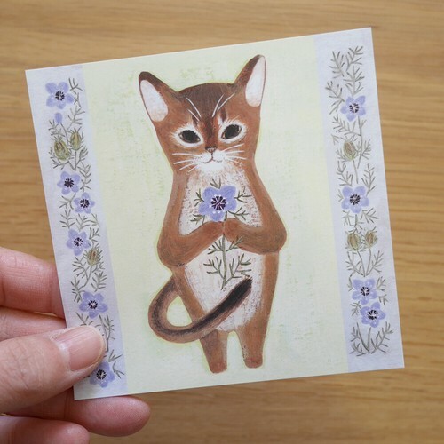 燕尾服貓 插畫便條紙｜日本 4legs