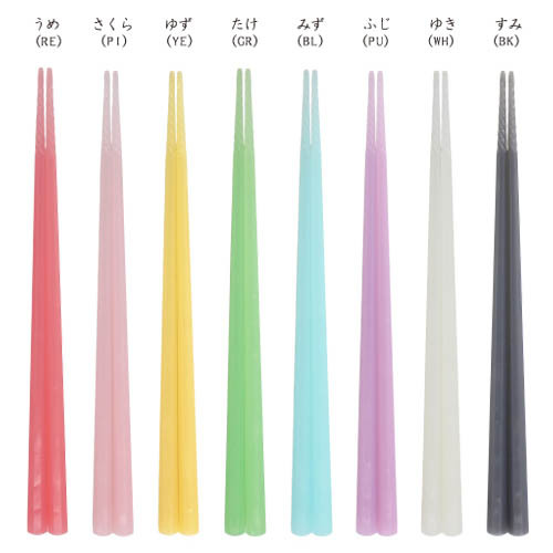 果凍色 日本製 耐熱八角筷子