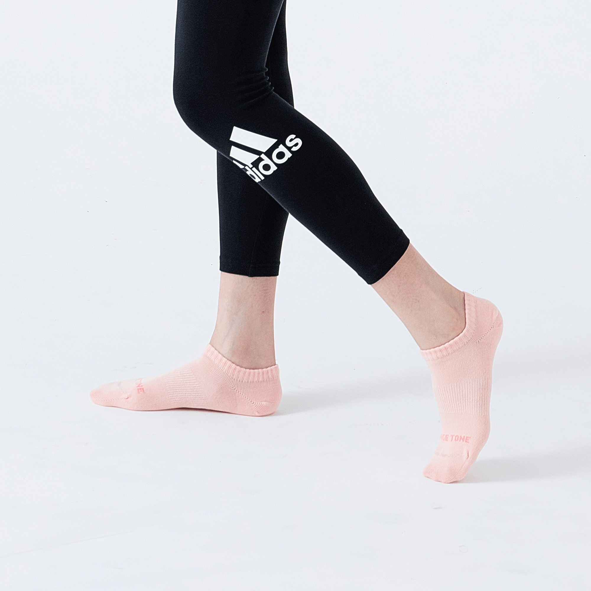 抗菌足弓踝襪〈粉紅〉