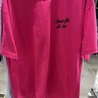 [S] ADLV SCRIPT LOGO PRINTING SHORT SLEEVE T-SHIRT,PINK, ADLV23SS-SSLSCB-PNK (SAV160)
